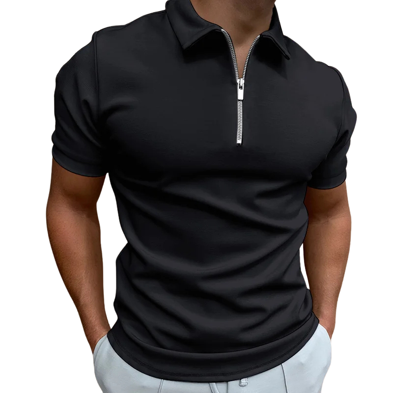 Lucente™ | Mid Zip Polo Shirt