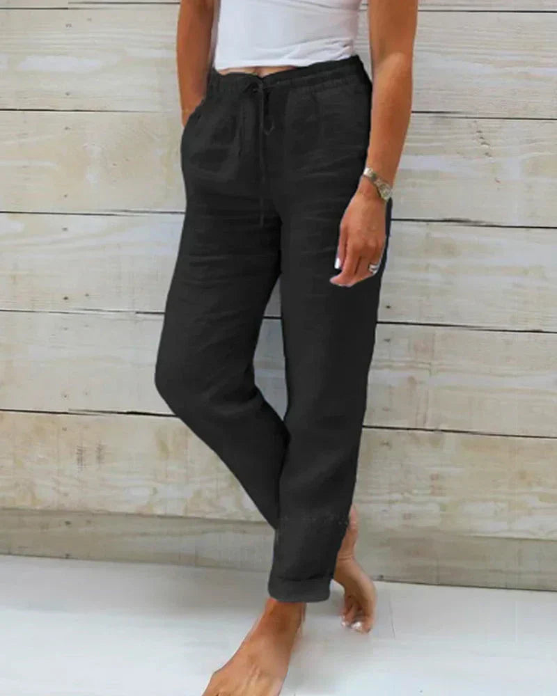Eloise | Casual linen blend pants