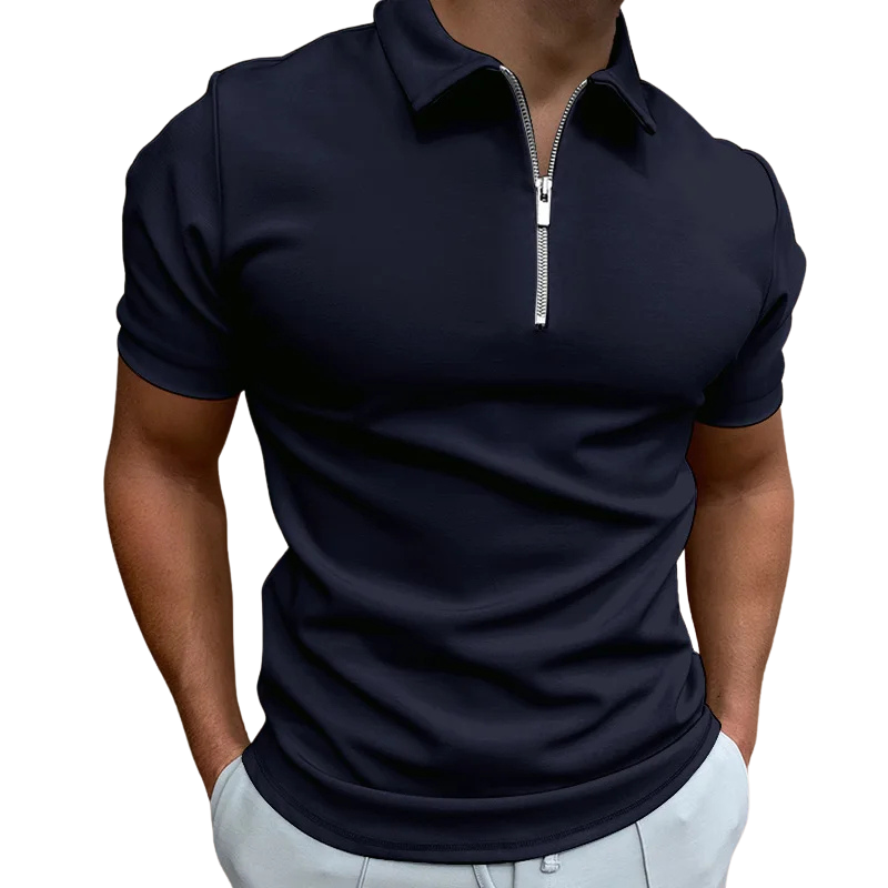 Lucente™ | Mid Zip Polo Shirt