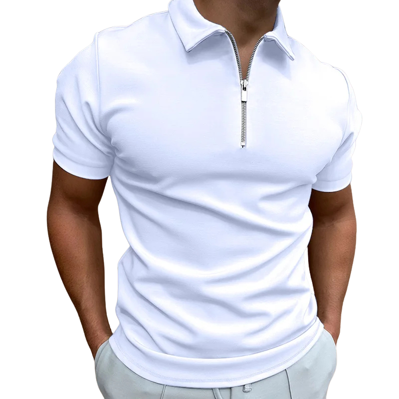 Lucente™ | Mid Zip Polo Shirt