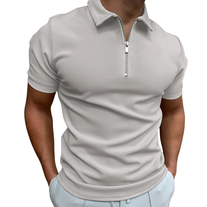 Lucente™ | Mid Zip Polo Shirt