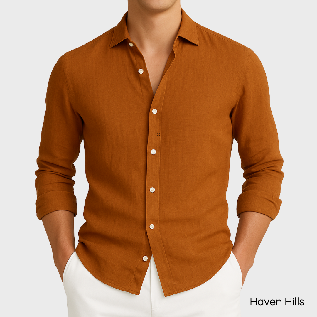 Haven Hills – Lightweight Long Sleeve Shirt with Roll-Up Sleeves