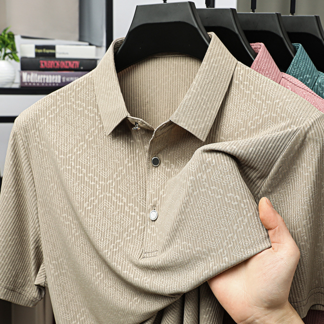 Lightweight Pattern Polo by Haven Hills | 50% extra off - 2nd and 3th polo