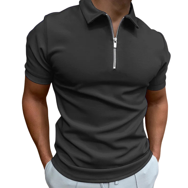 Lucente™ | Mid Zip Polo Shirt