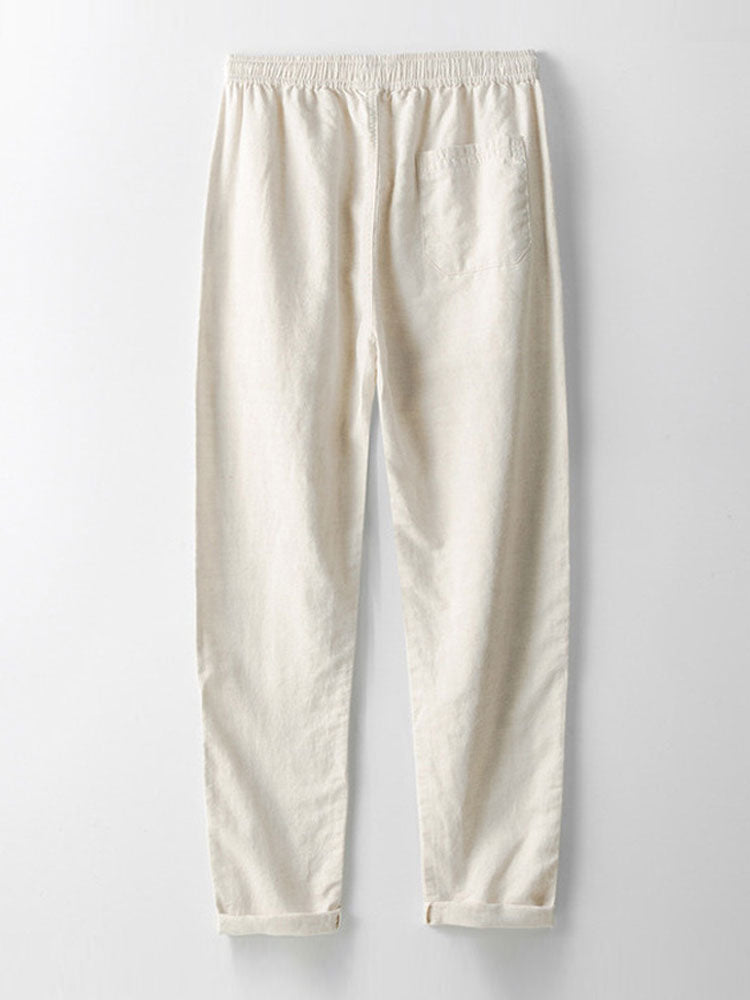 Geometric Jacquard Cuban Shirt & Straight Leg Linen Pants by Haven Hills