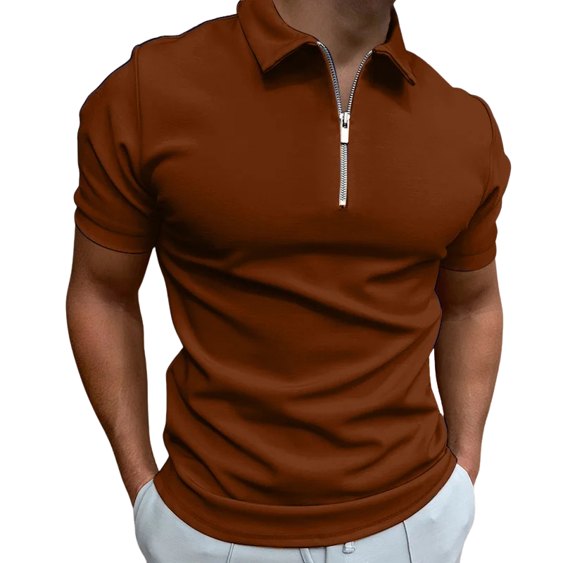 Lucente™ | Mid Zip Polo Shirt