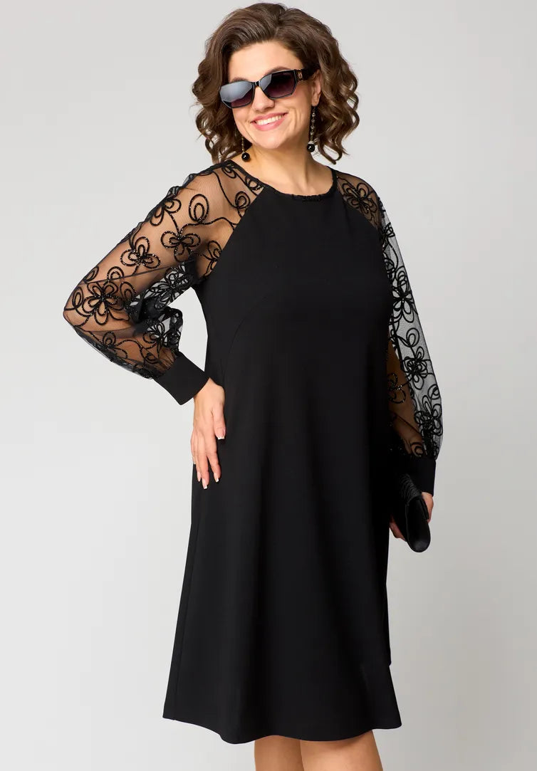Destiny - Ttendy Lace-Sleeve Dress