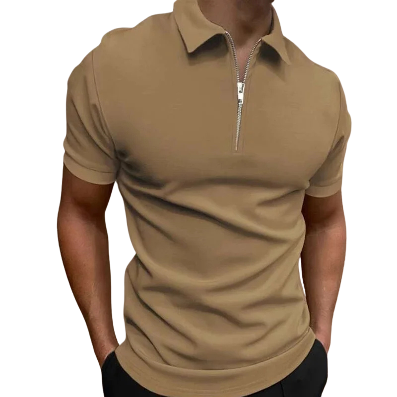 Lucente™ | Mid Zip Polo Shirt