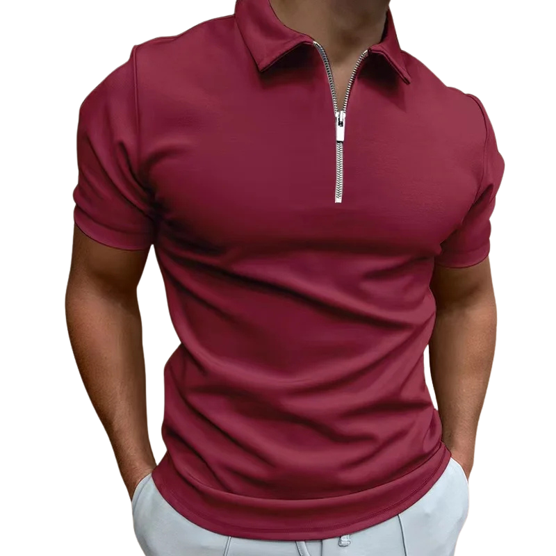 Lucente™ | Mid Zip Polo Shirt