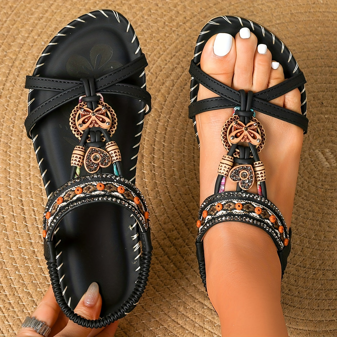Amira | Embellished Orthopedic Sandals