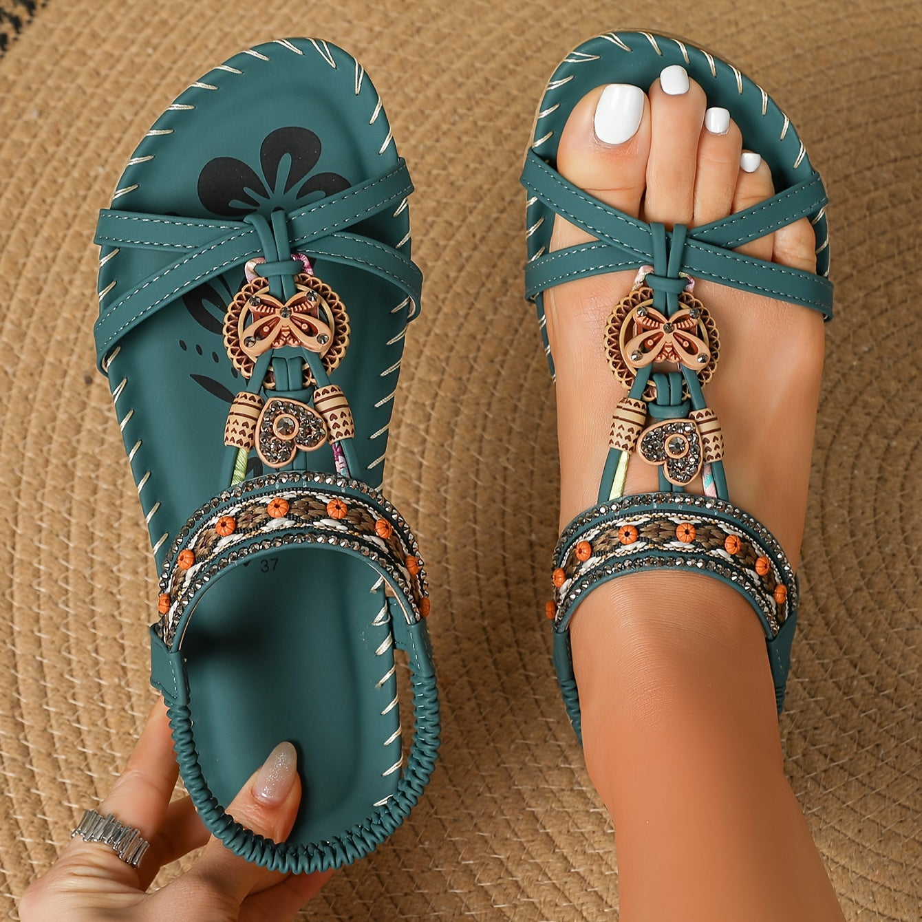 Amira | Embellished Orthopedic Sandals