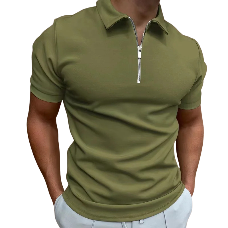 Lucente™ | Mid Zip Polo Shirt