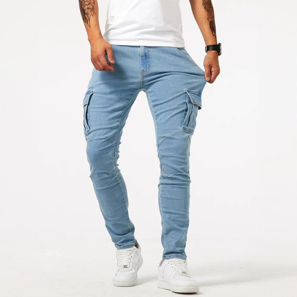 Urban Denim Cargo Jeans by Haven Hills