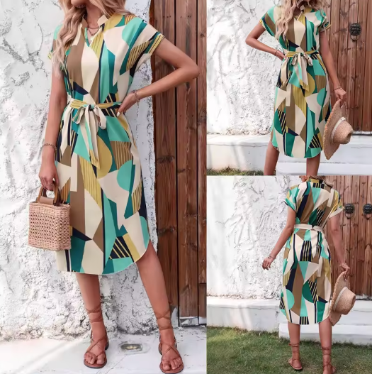 Aria | Colorful dress with trendy print