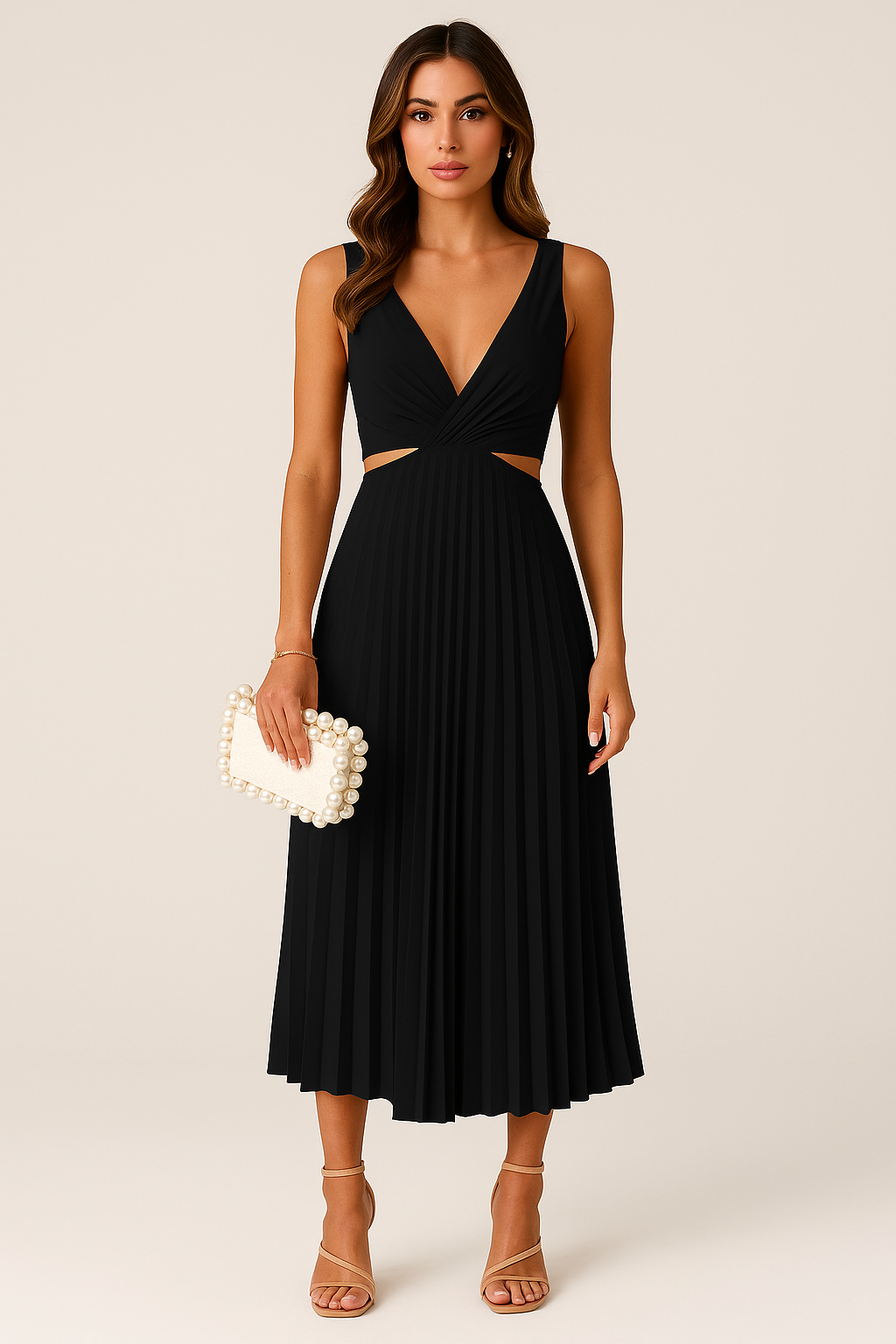 Victoria | Elegant V-neckline Dress