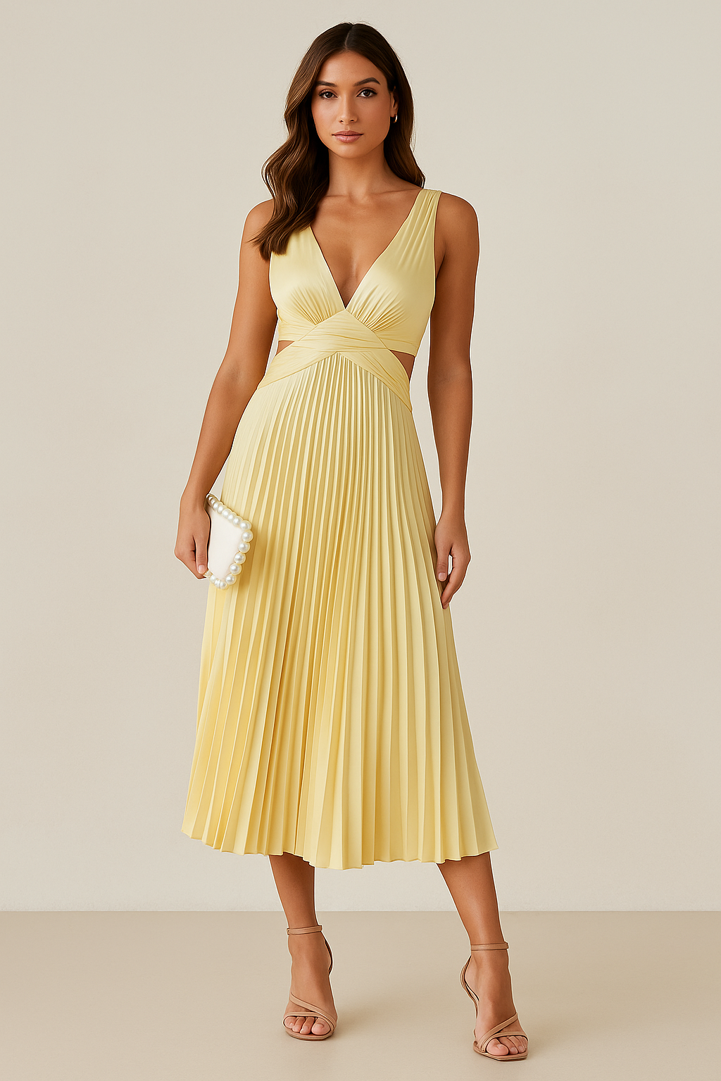 Victoria | Elegant V-neckline Dress