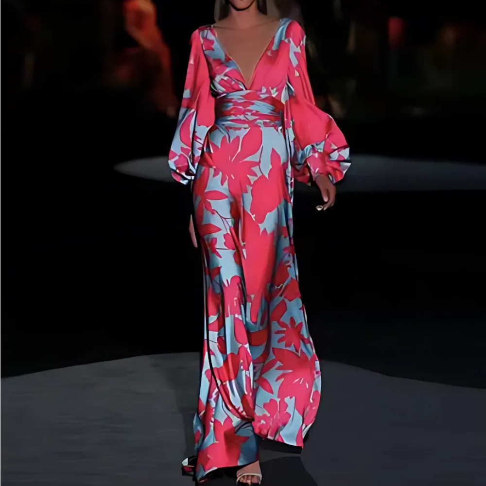 Margriet | Luxurious Dress with Floral Print