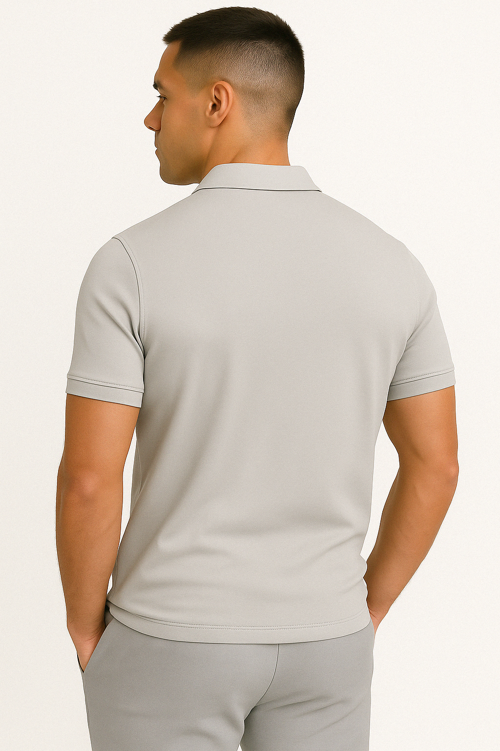 Lucente™ | Mid Zip Polo Shirt