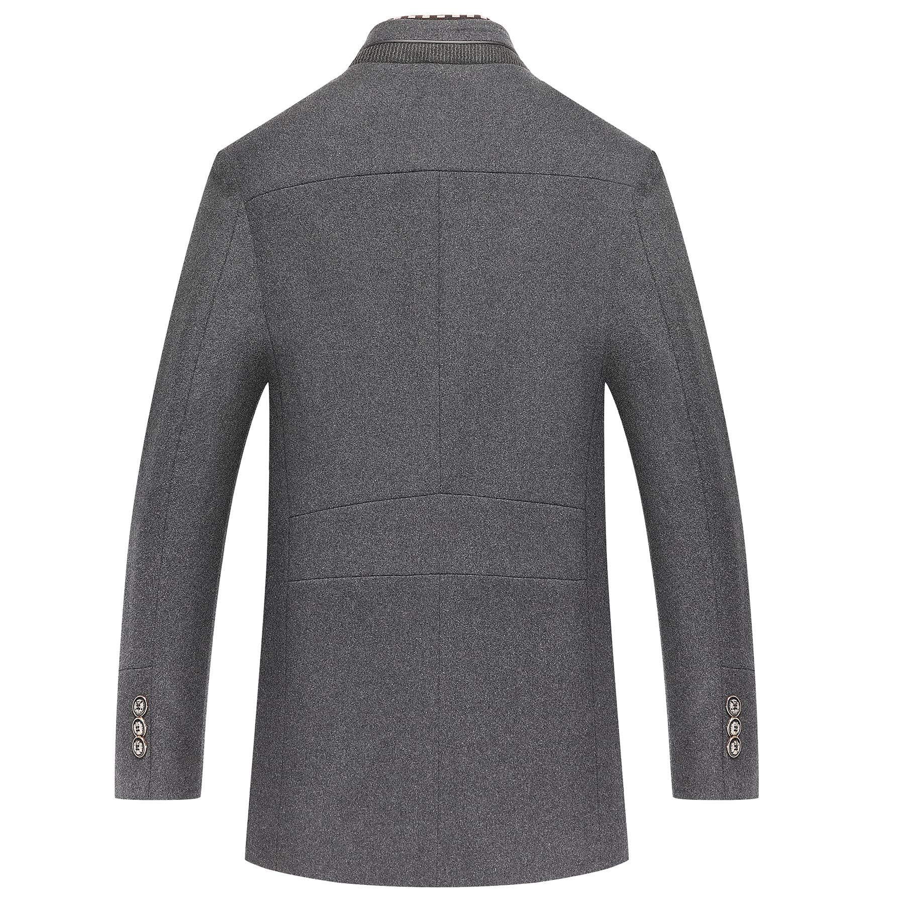 Emilio™ | Men's Winter Wool Blend Coat with Removable Scarf