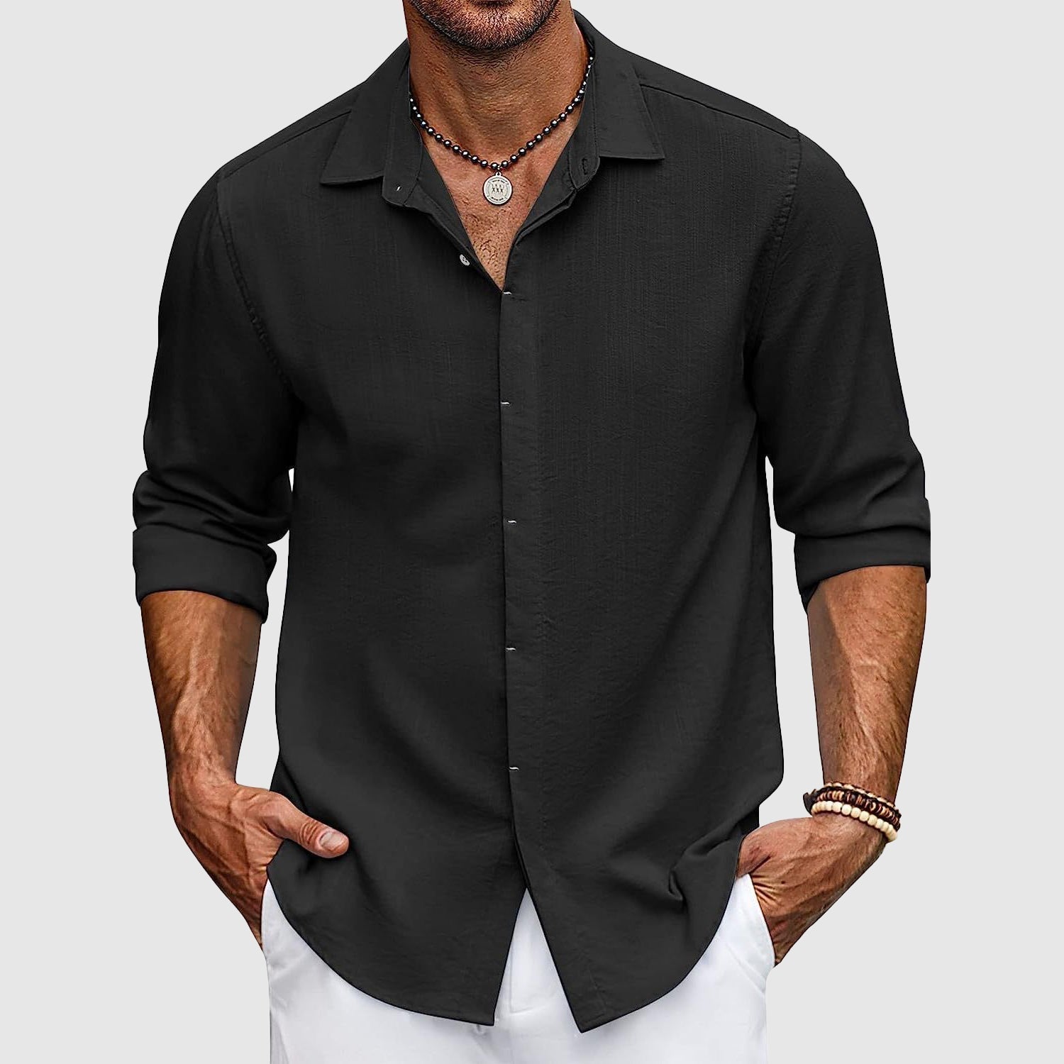 Wellington Button-Up Shirt by Haven Hills