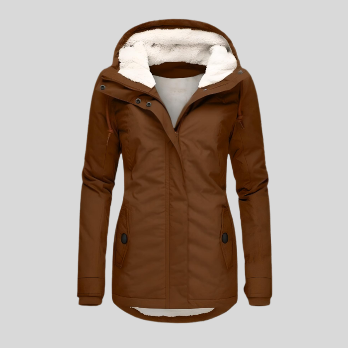 Haven Hills - Waterproof Long Jacket with Hood and Lining