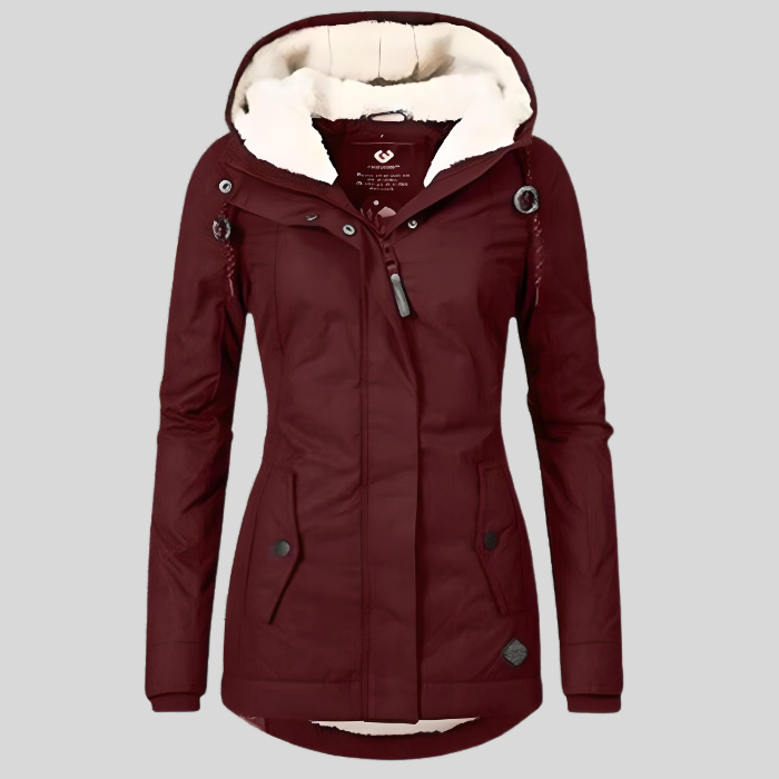 Haven Hills - Waterproof Long Jacket with Hood and Lining