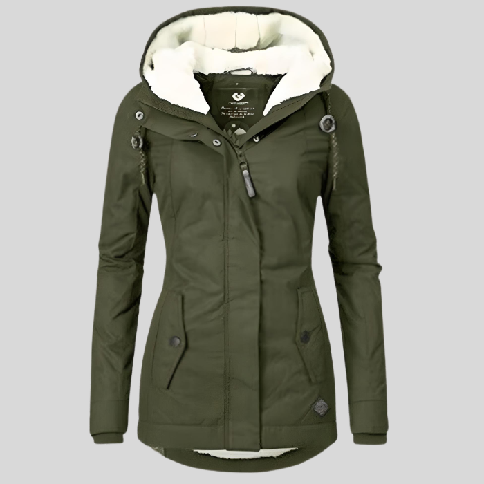 Haven Hills - Waterproof Long Jacket with Hood and Lining