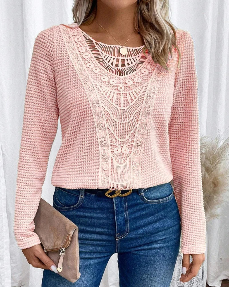 Mel | Sweater with boho pattern