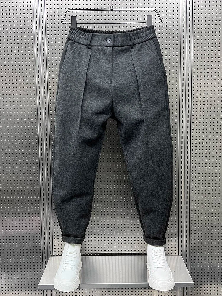 Roberto | Elegant Mélange Trousers