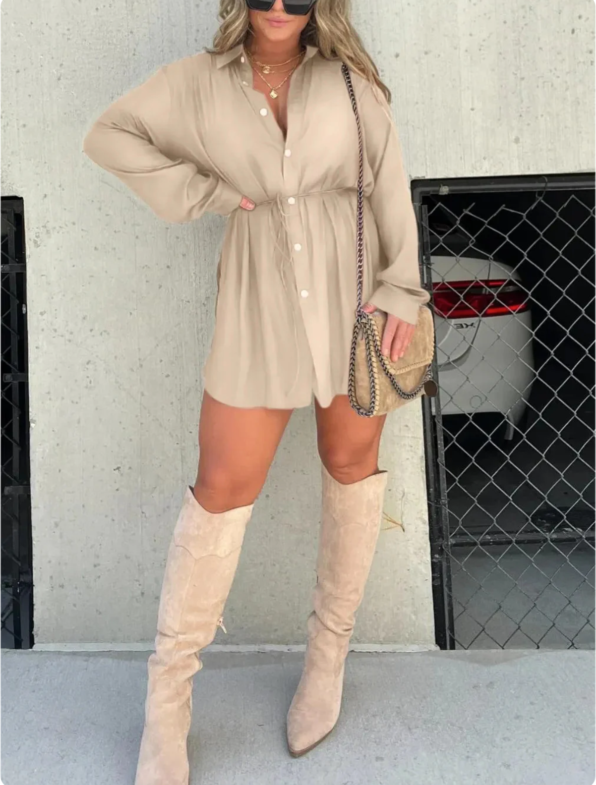 Jessica | Modern Satin Romper Dress