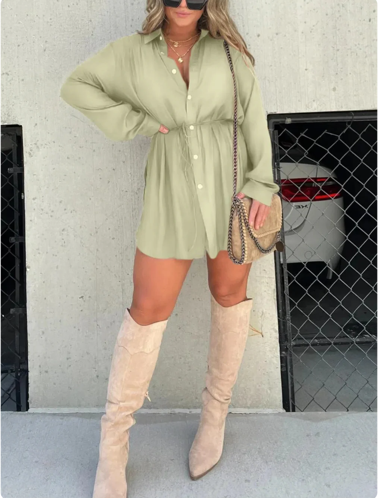 Jessica | Modern Satin Romper Dress