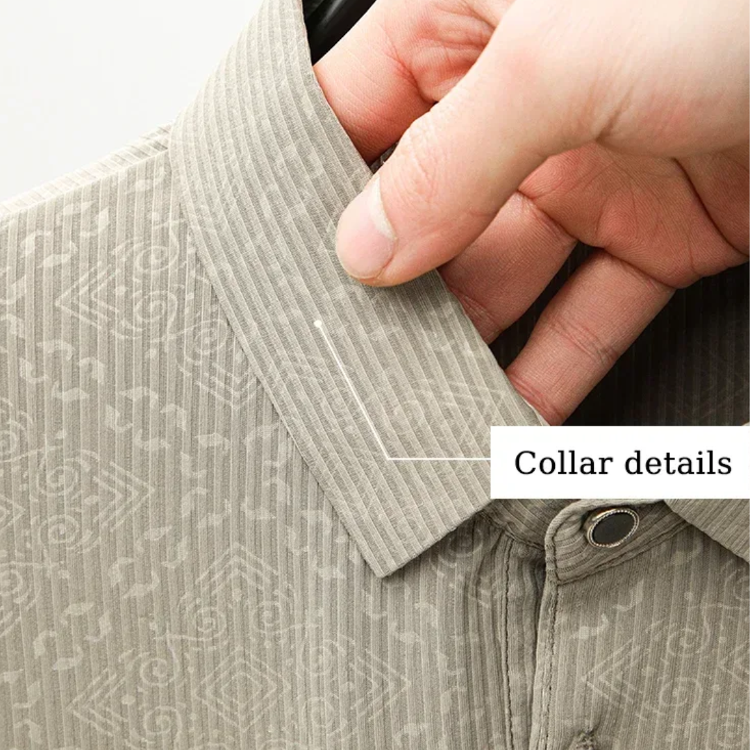 Lightweight Pattern Polo by Haven Hills | 50% extra off - 2nd and 3th polo