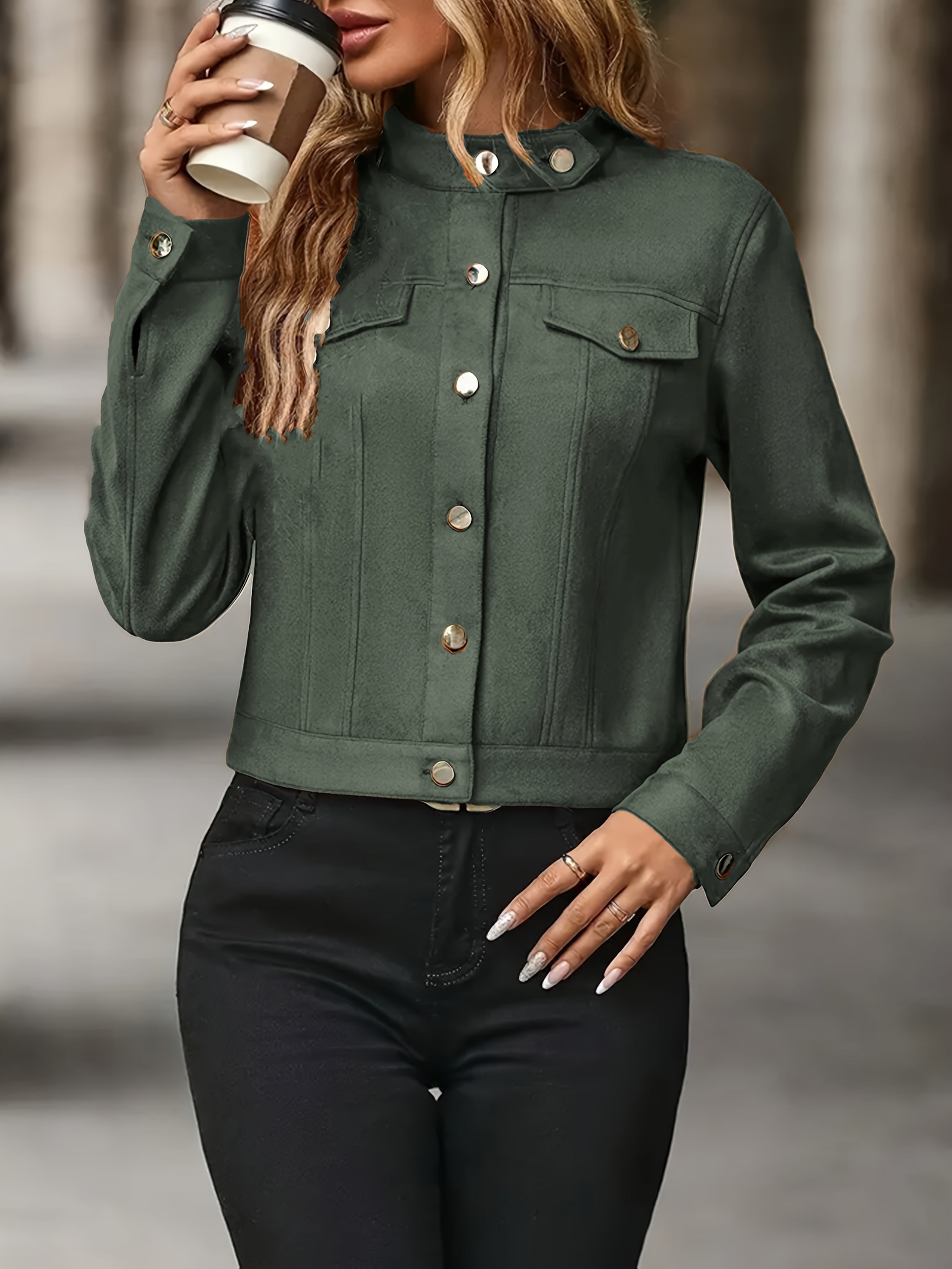 Vintage Jacket with Long Sleeves and Front Buttons by Haven Hills