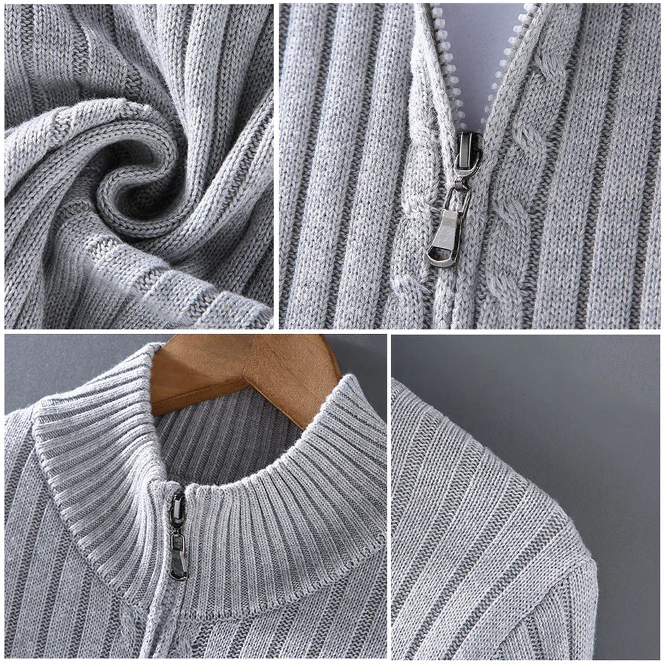 Damien Zip Cardigan