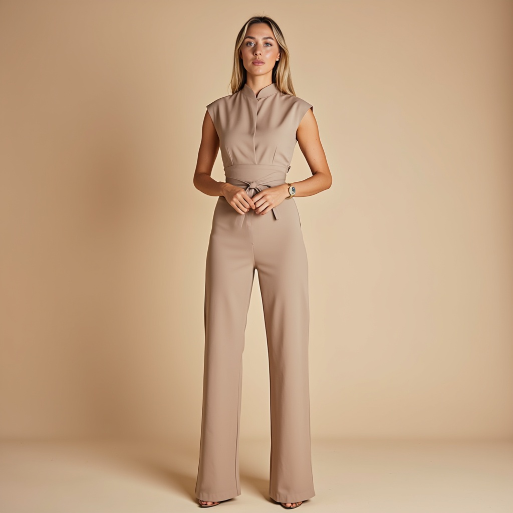 Darina | Sleeveless Jumpsuit – Timeless Elegance and Impeccable Comfort