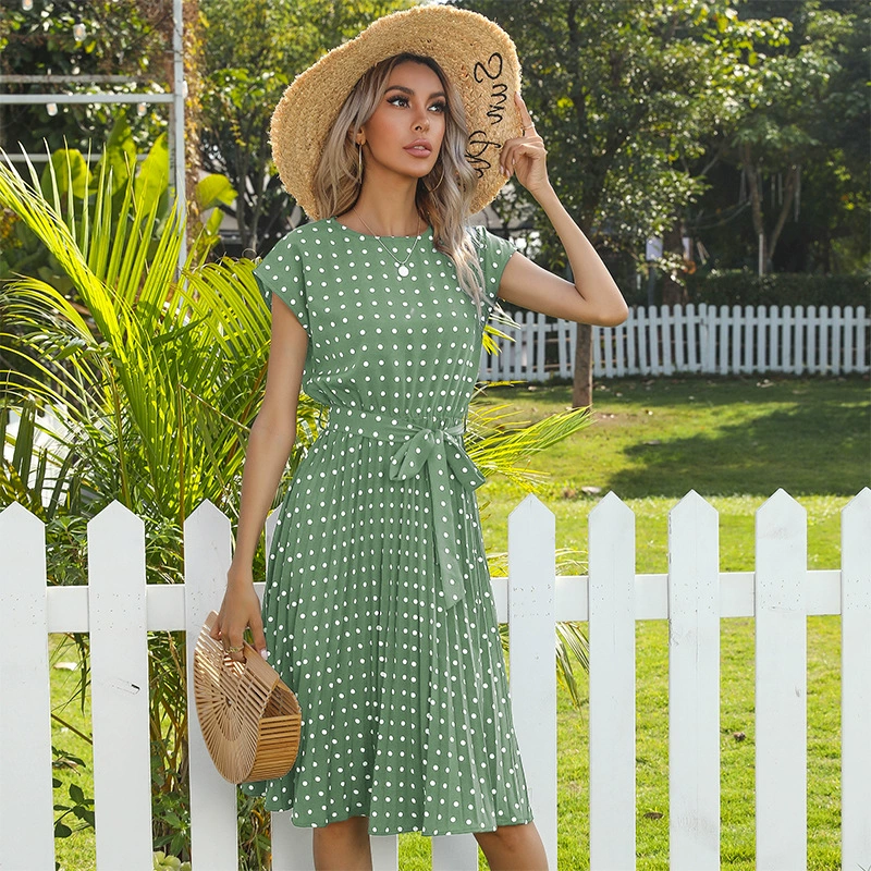 Shania | Elegant polka dot dress