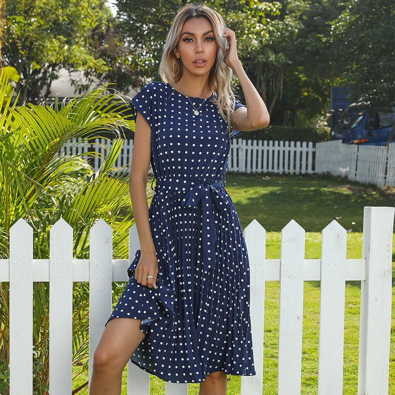 Shania | Elegant polka dot dress