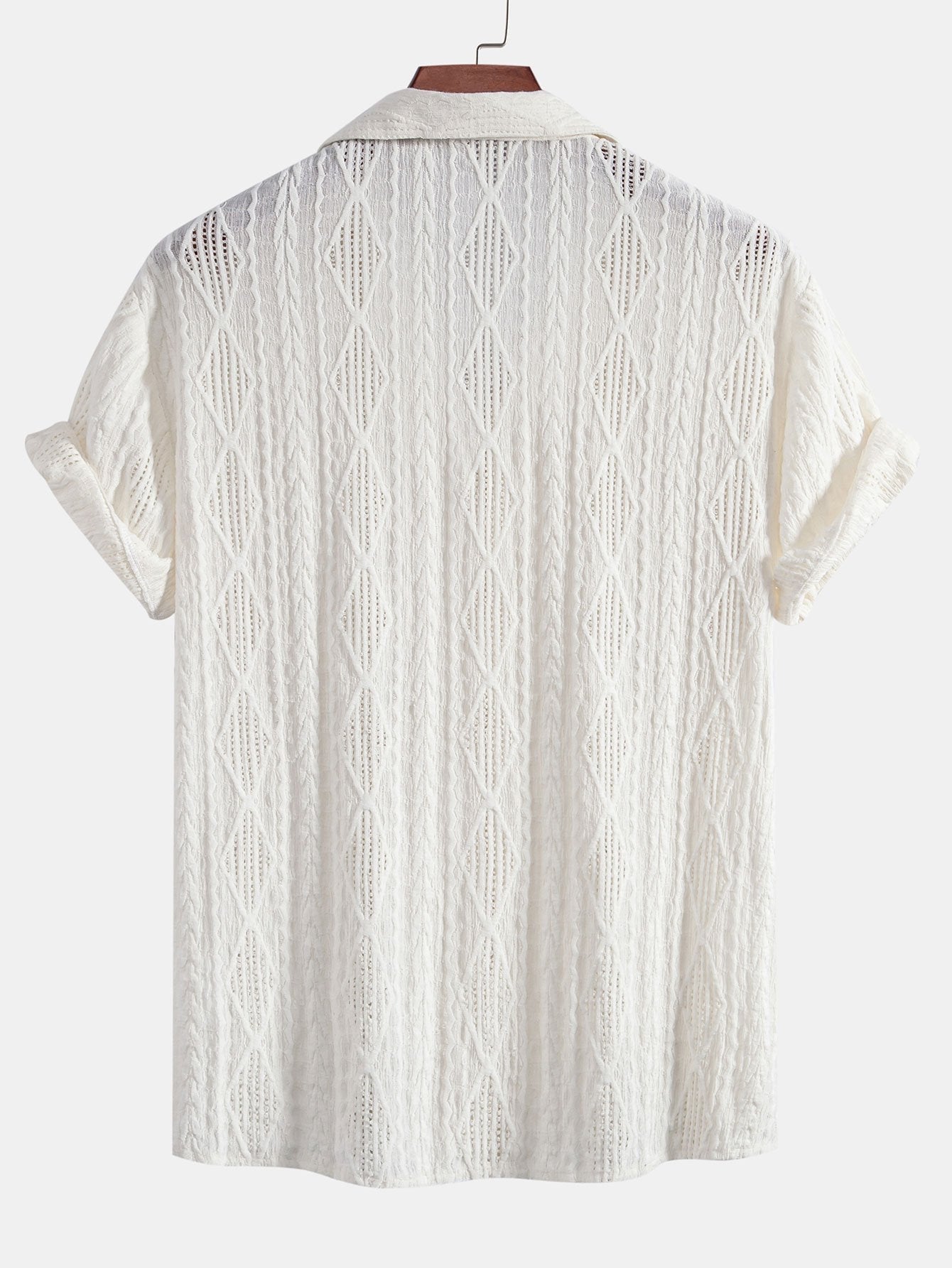 Geometric Jacquard Cuban Shirt & Straight Leg Linen Pants by Haven Hills