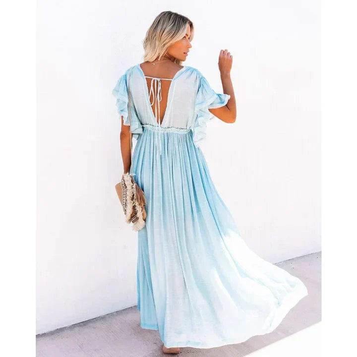 Luna™ Maxi Light Blue Ibiza Dress