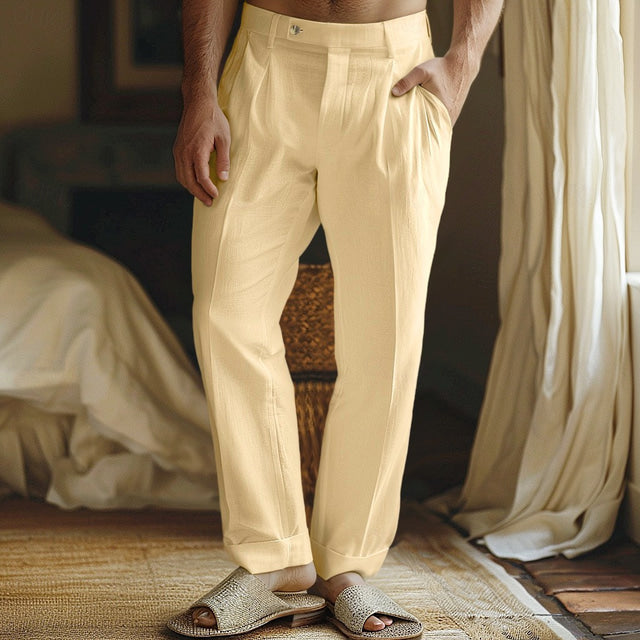 Broce Linen Trousers by Haven Hills