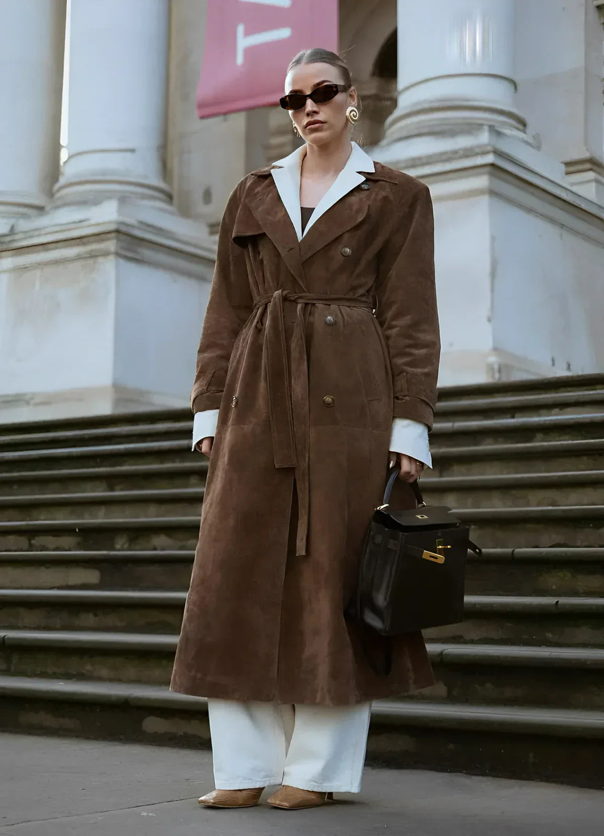 Harrison Suede Trenchcoat