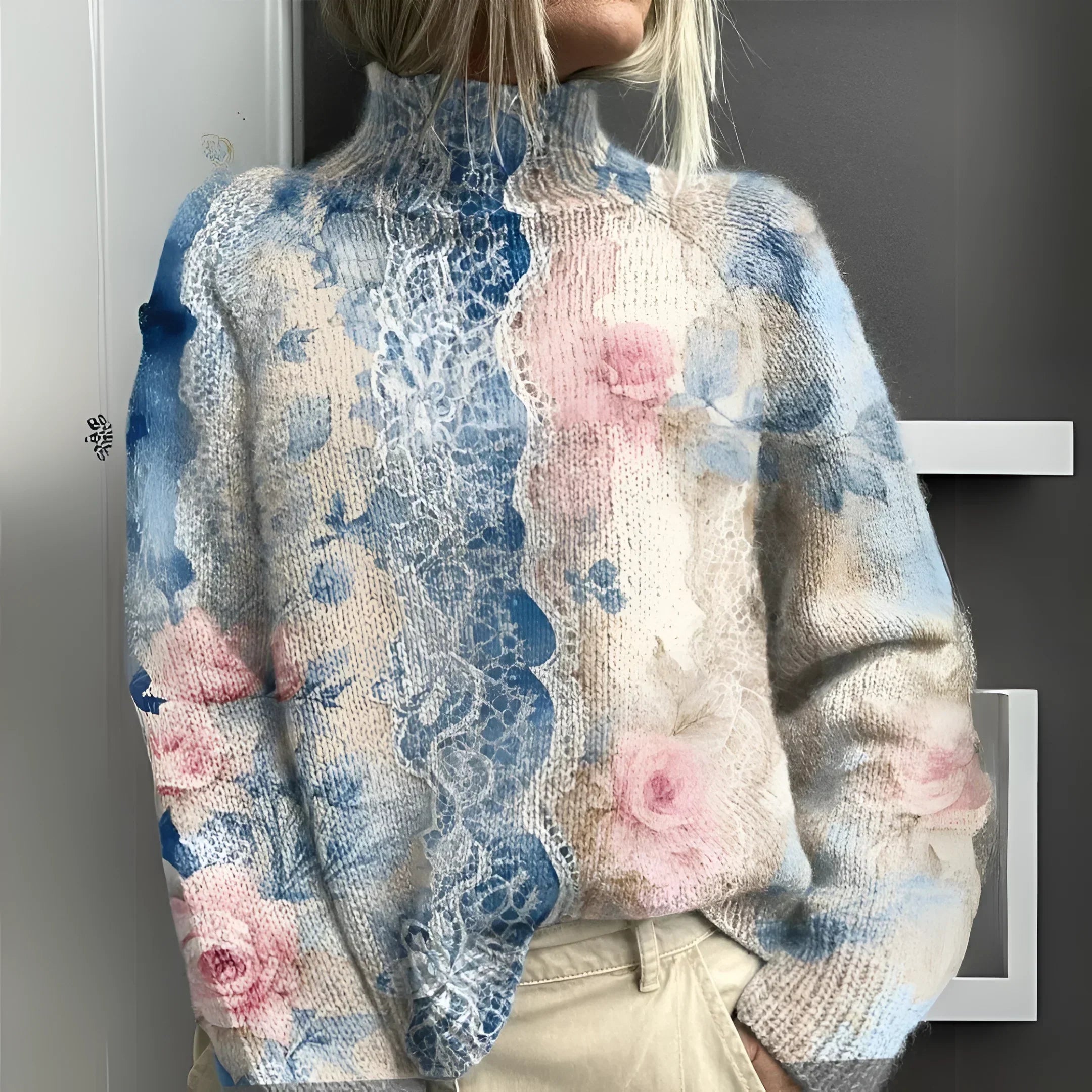 Lara | Sweater with Elegant Floral Pattern