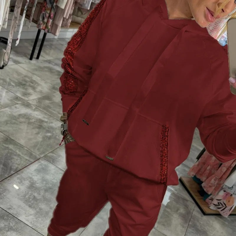 Sofía - 2-Piece Set: Hooded Sweatshirt with Drawstring + Pants