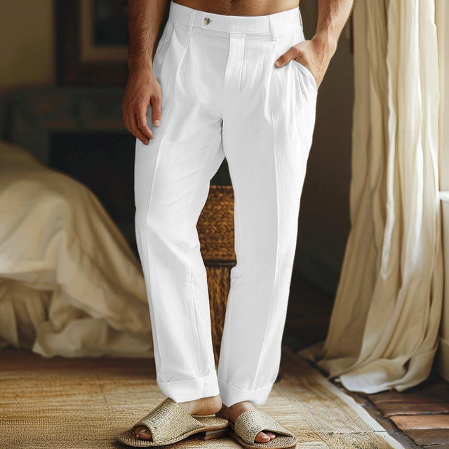Broce Linen Trousers by Haven Hills