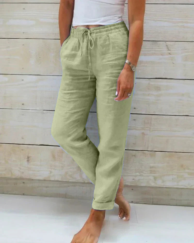 Eloise | Casual linen blend pants
