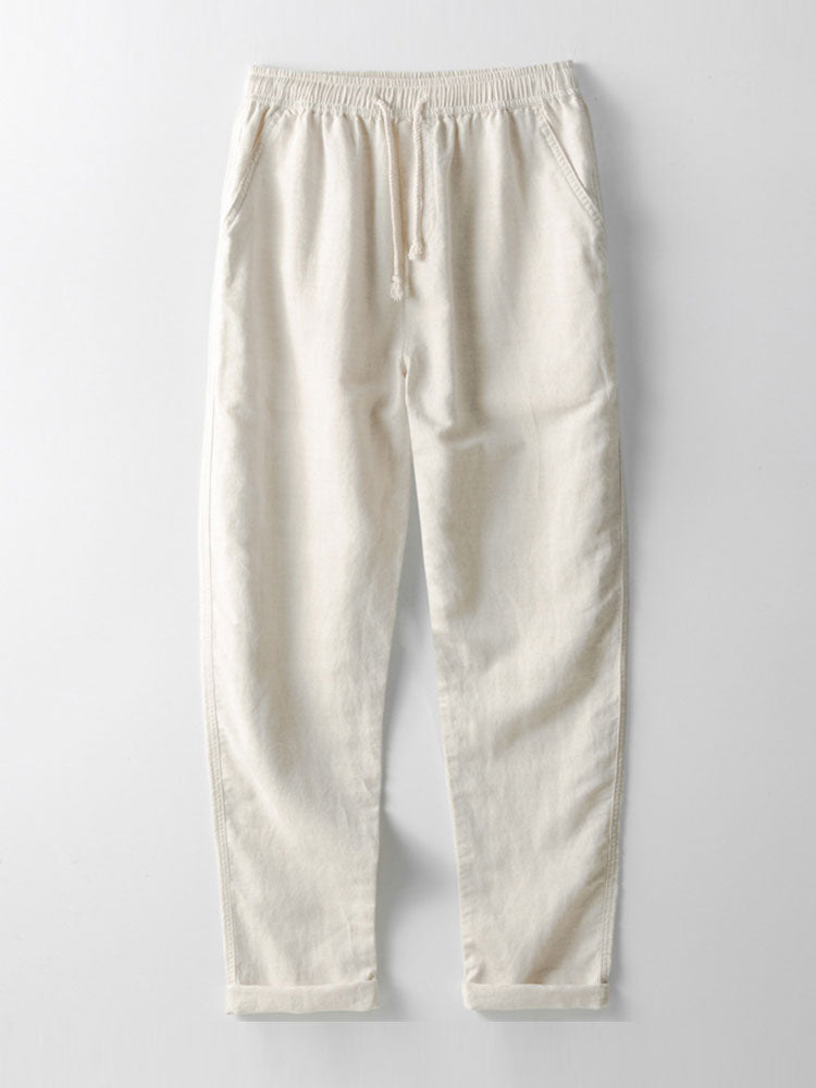 Geometric Jacquard Cuban Shirt & Straight Leg Linen Pants by Haven Hills