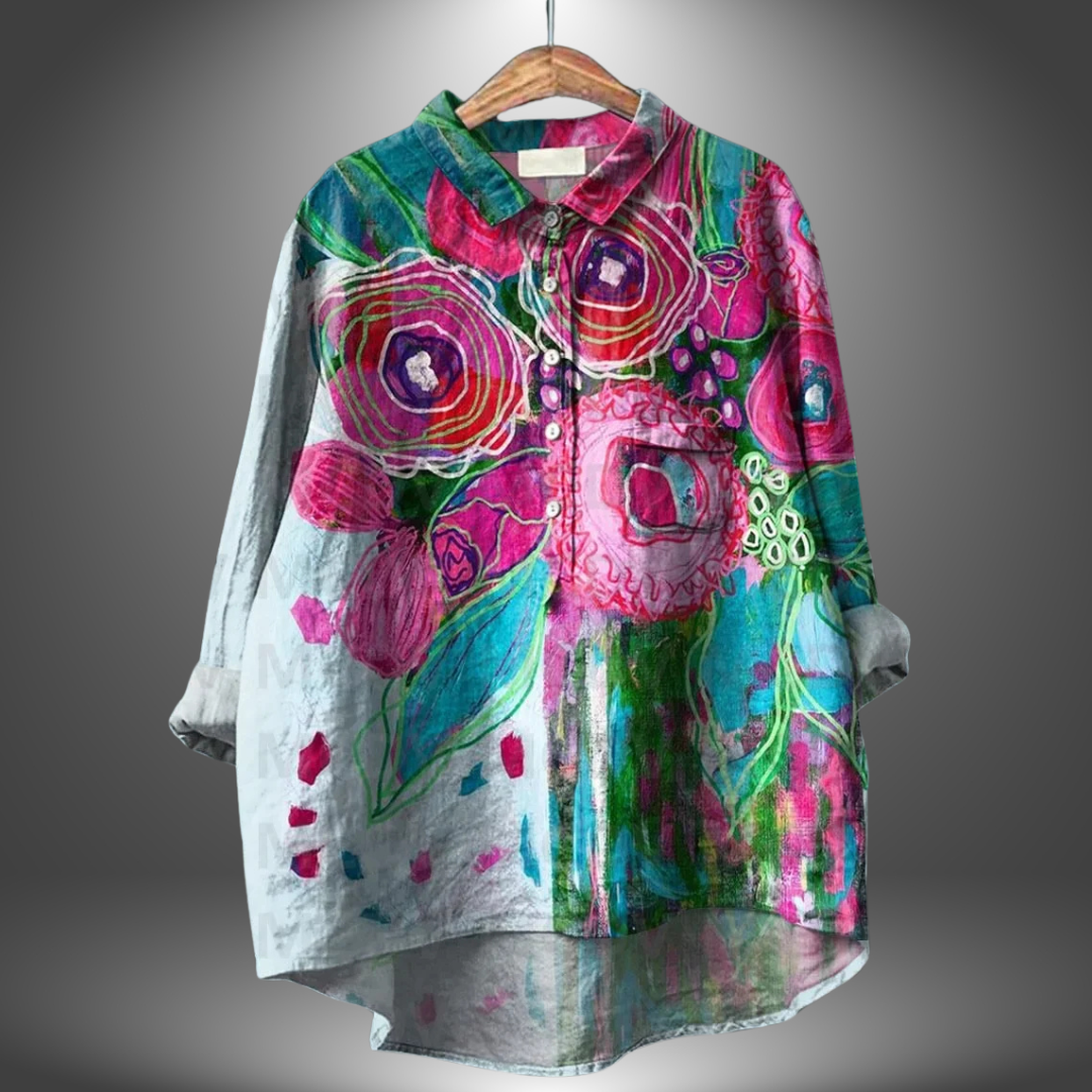 Virginia | Handmade Floral Blouse