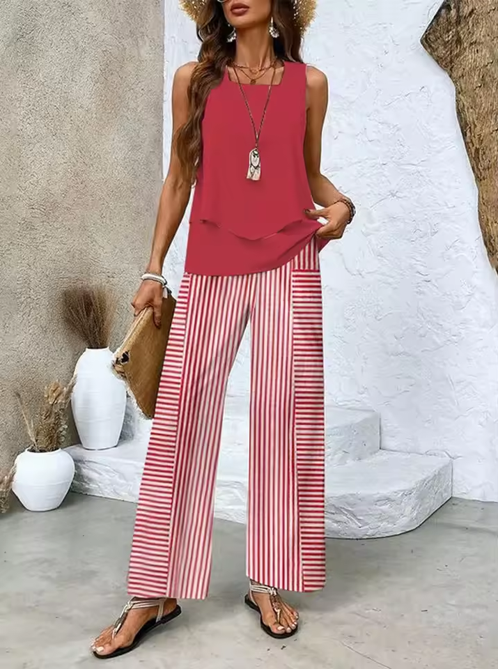 Isabella - Two-piece set with matching top and pants