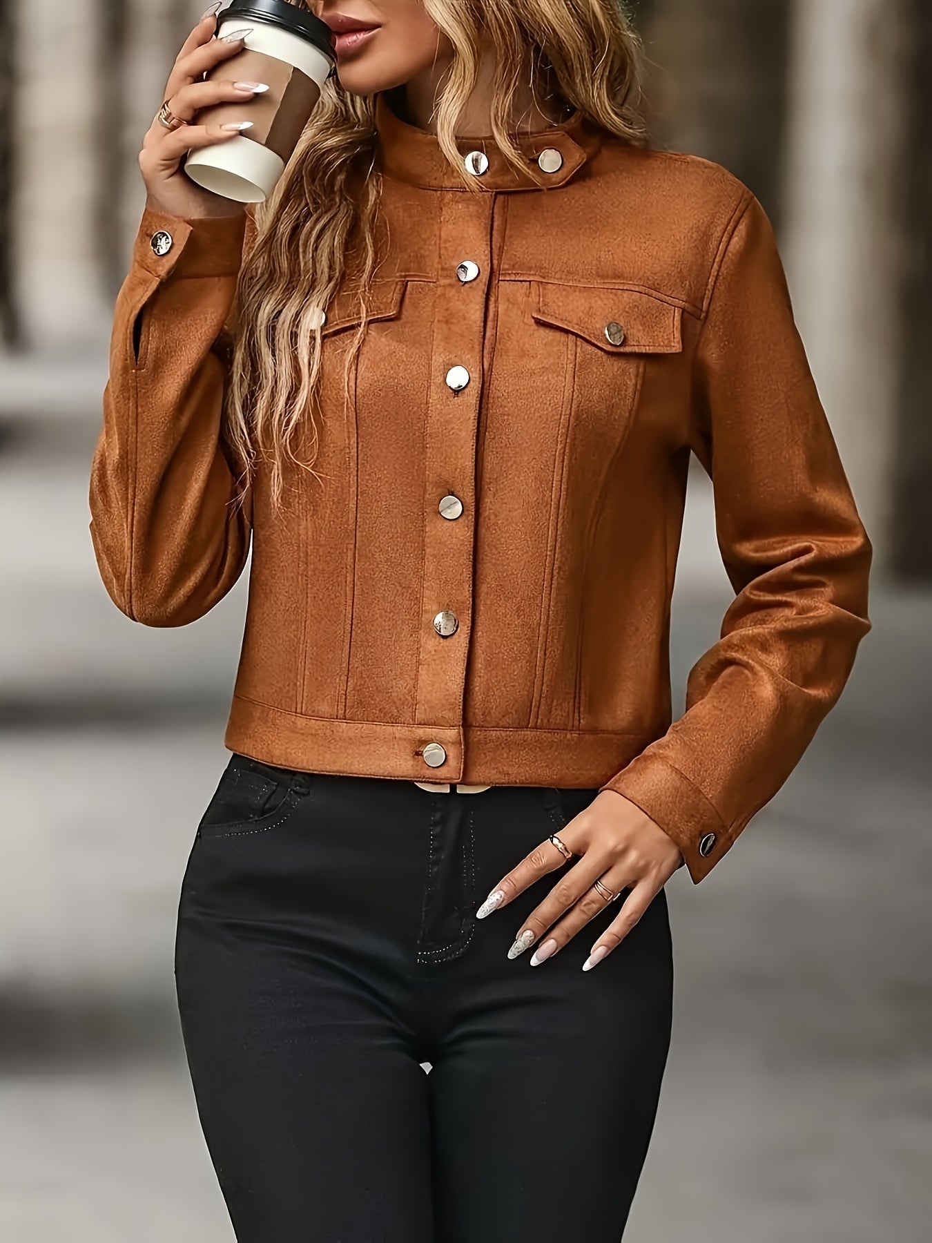 Vintage Jacket with Long Sleeves and Front Buttons by Haven Hills
