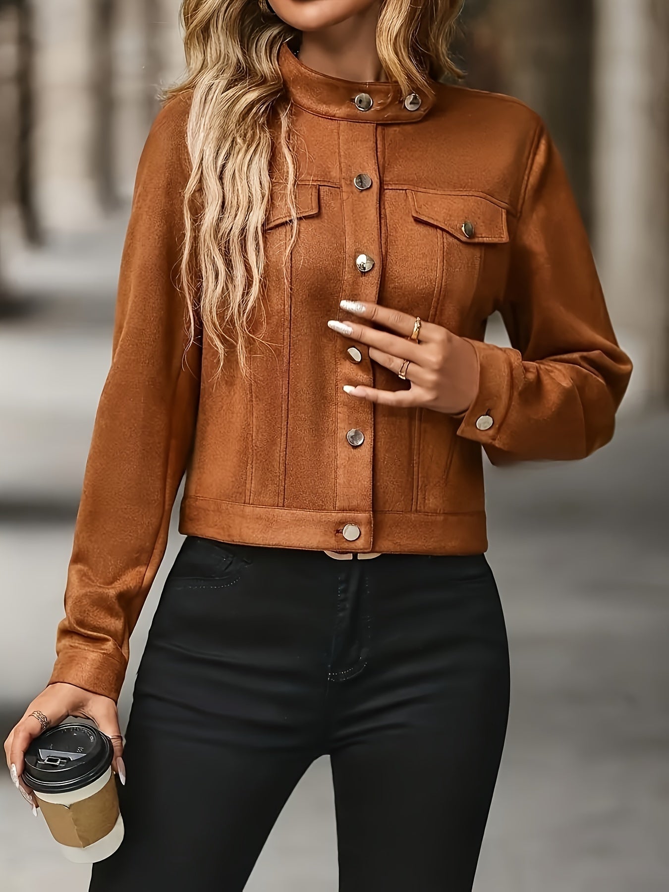 Vintage Jacket with Long Sleeves and Front Buttons by Haven Hills